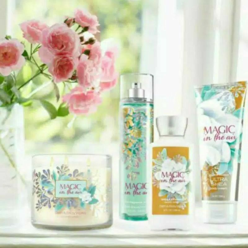 BATH &amp; BODY WORKS BBW MAGIC IN THE AIR SERIES MIST LOTION SHOWER GEL BODY CREAM HAND CREAM SHOWER GEL BODY CREAM LOTION MIST WASH WALLFLOWER ROOMSPRAY SCENTPORTABLE GENTLE GEL DEEP CLEANSING GENTLE FOAMING CREAMY LUXE