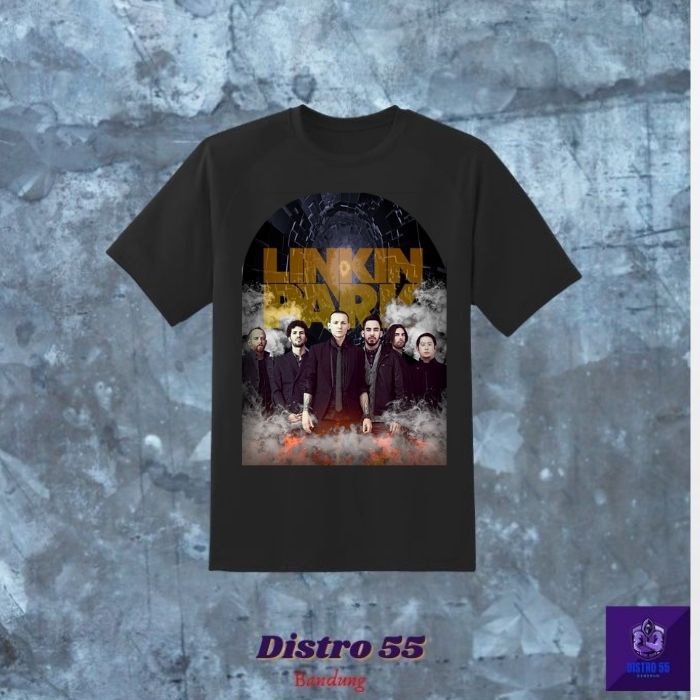 KAOS BAND LINKIN PARK VINTAGE T-SHIRT (UNISEX TSHIRT) / TSHIRT BAND LINKIN PARK KAOS BASIC