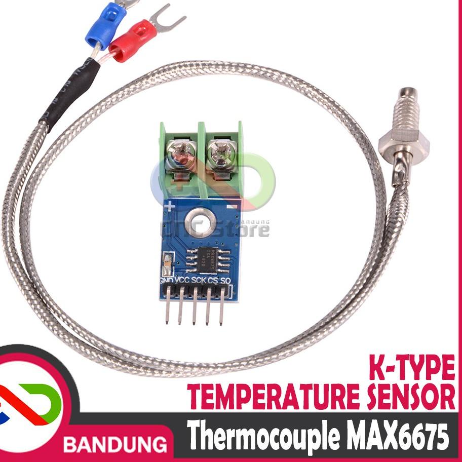 Seller Resmi K TYPE-K THERMOCOUPLE MAX6675 MODULE HIGH TEMPERATURE SENSOR FOR ARDUINO SENSOR SUHU
