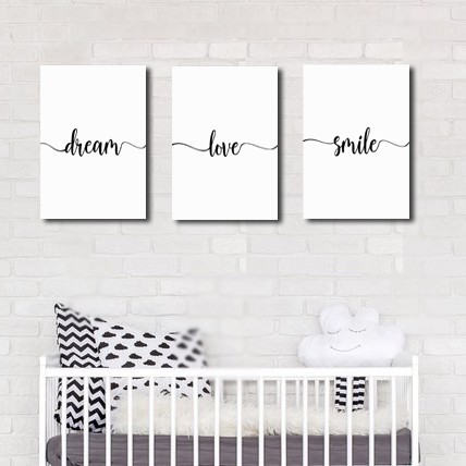 Art Deco ART I 1-3 Hiasan Dinding Pajangan Wall Decor Square Poster Kayu monokrom Dekorasi Rumah