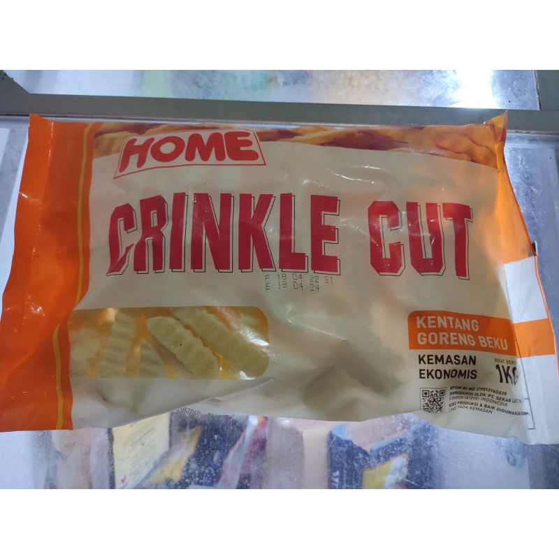 

Home kentang crinkle cut 1kg besar dan kriting
