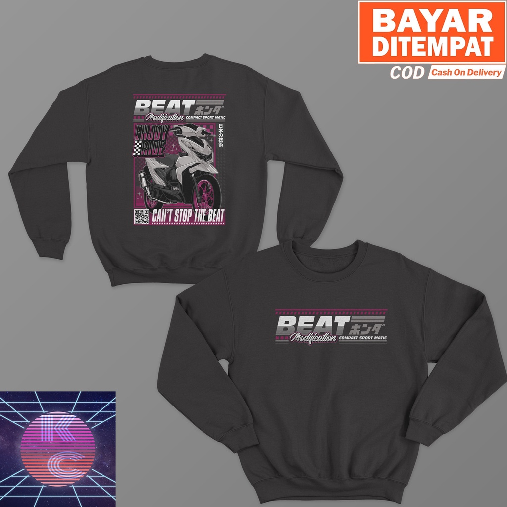 JAKET SWEATER HONDA BEAT MODIF BIG SIZE JUMBO JAKET MOTOR PRIA WANITA