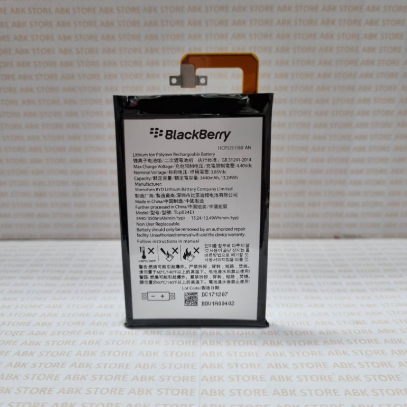 BATRE BATERAI BATTERY BLACKBERRY KEYONE | BB KEY ONE BBB100 ORIGINAL 100%
