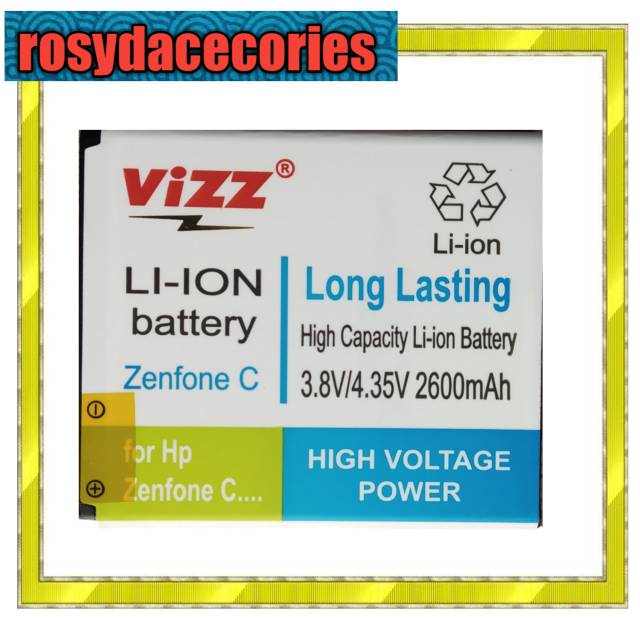 Baterai Handphone Asus Zenfone C Original Batre HP Battery Asus Zenfone C Batrai Asus Vizz