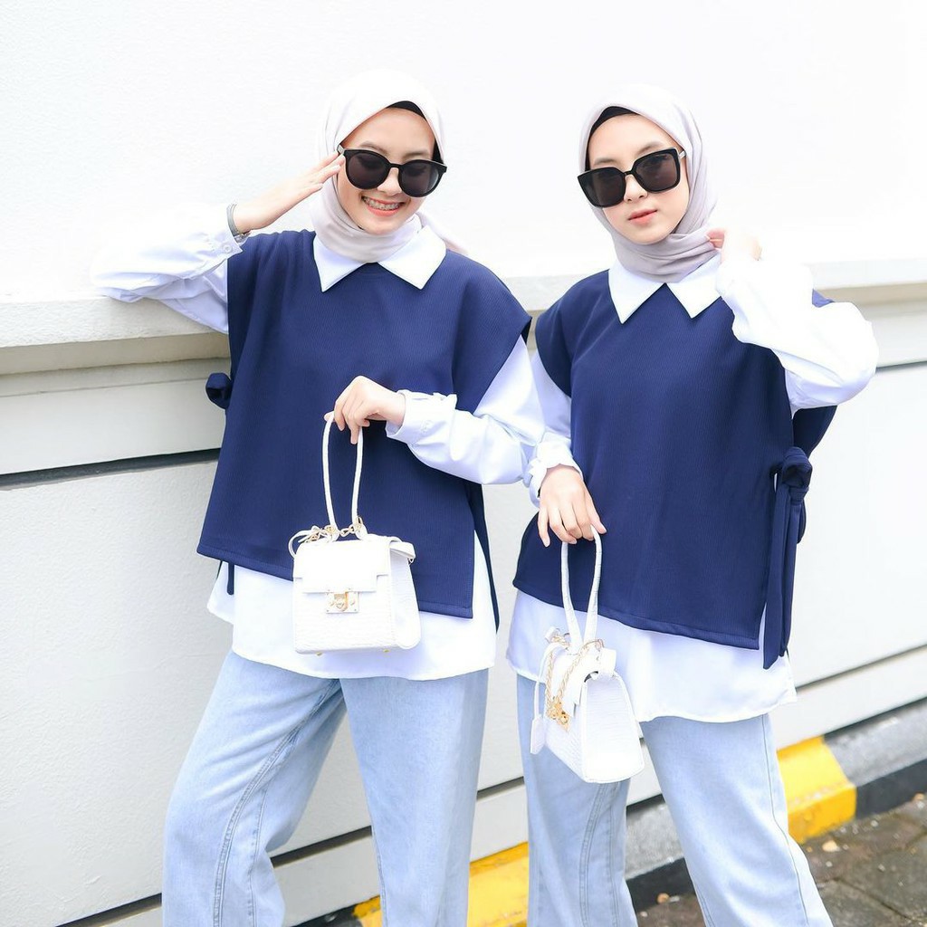 Zashi Blouse Atasan Top 2in1 Muslim Remaja Wanita Murah