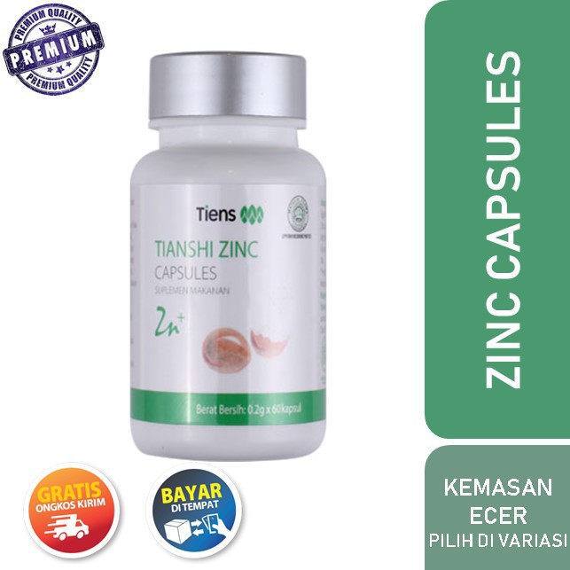 Tiens Zinc Capsules - Penggemuk Badan - Promo Kemasan Ecer dan Full