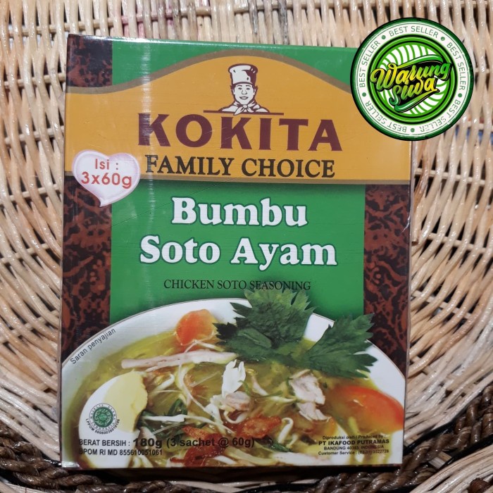 

Kokita bumbu soto ayam (3x60gr )180 gram
