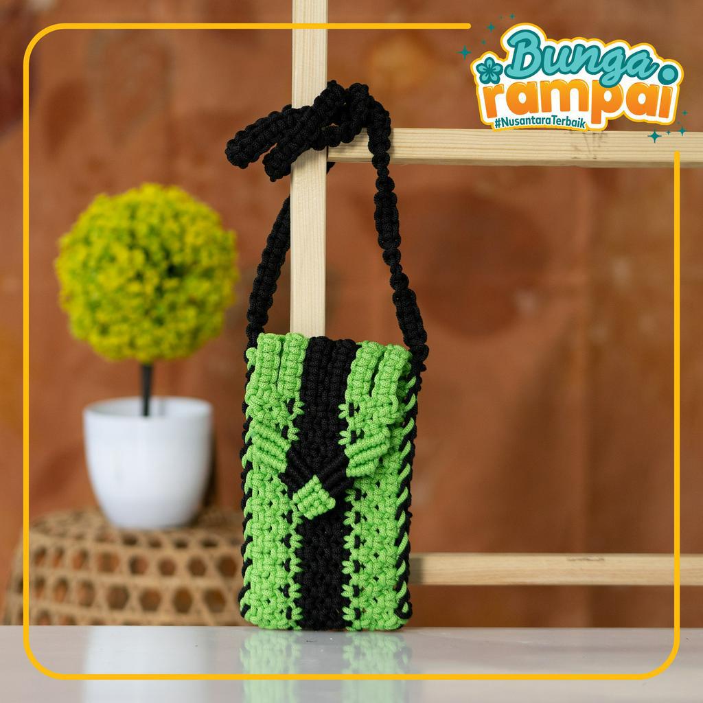 Tas Tali Kur Tempat HP Hijau Muda