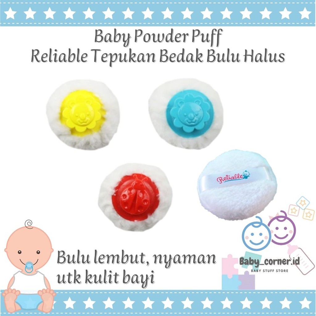 spons bedak bayi lembut bulu halus| puff tepukan spon cepuk bedak tabur bayi powder puff murah | RELIABLE