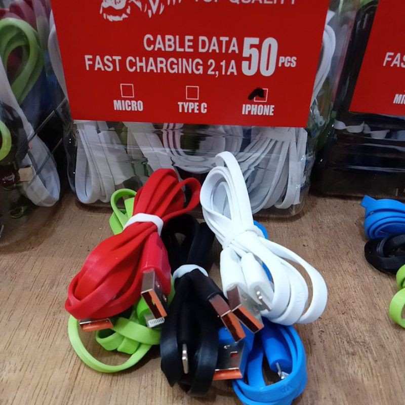 Kabel Data VA Type C. Iphone.Micro 2.1A Fast Charging