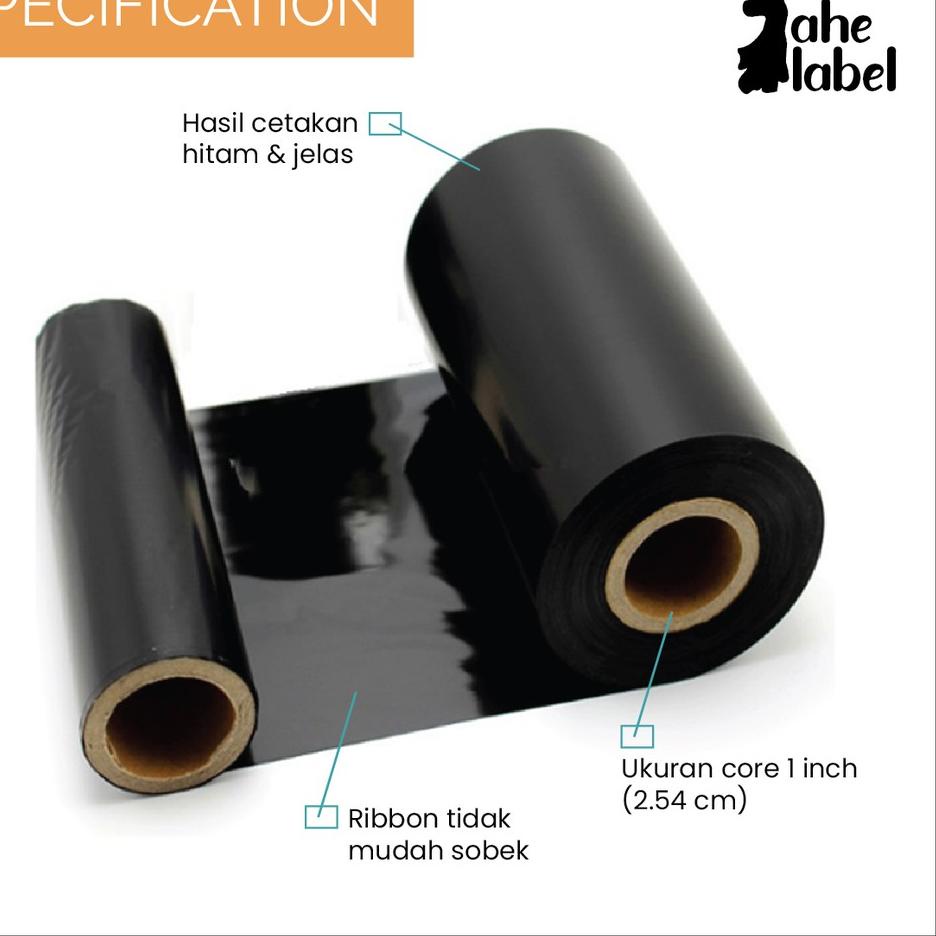 

☃ RIBBON BARE 110X300 MTR RIBBON 110X300M WAX RESIN FACE OUT Ω