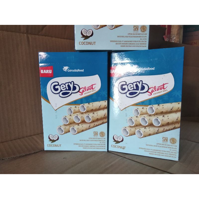 

Gery Saluut Coconut Roll 1pak isi 24pcs x 7gr