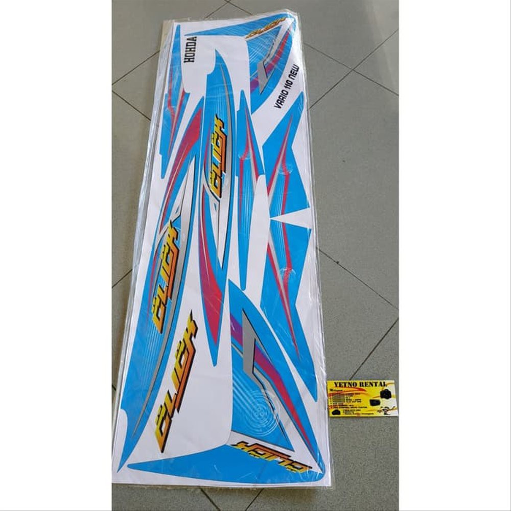 Striping sticker stiker lis body bodi variasi honda Vario 110 FI karbu thailand