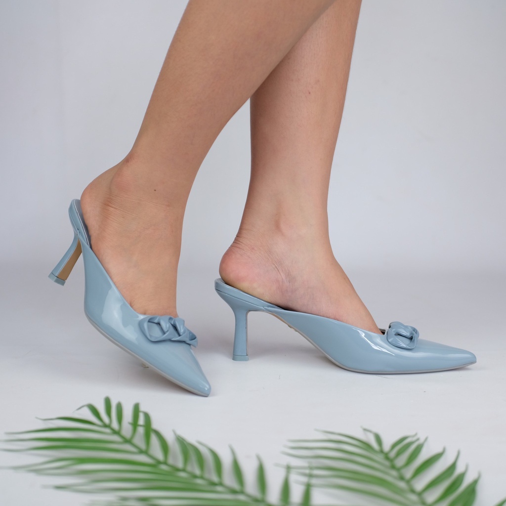 [7.7 Boombastis Sale⚡] - SEPATU WANITA MULES HIGH HEELS ZS430 PREMIUM IMPORT