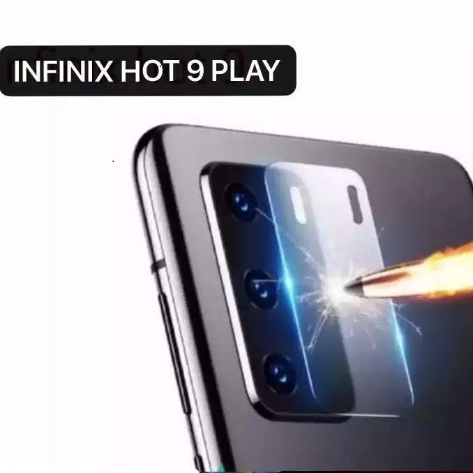 PROMO TEMPERED GLASS INFINIX HOT 9 PLAY/HOT 9 ANTI GORES KAMERA BELAKANG