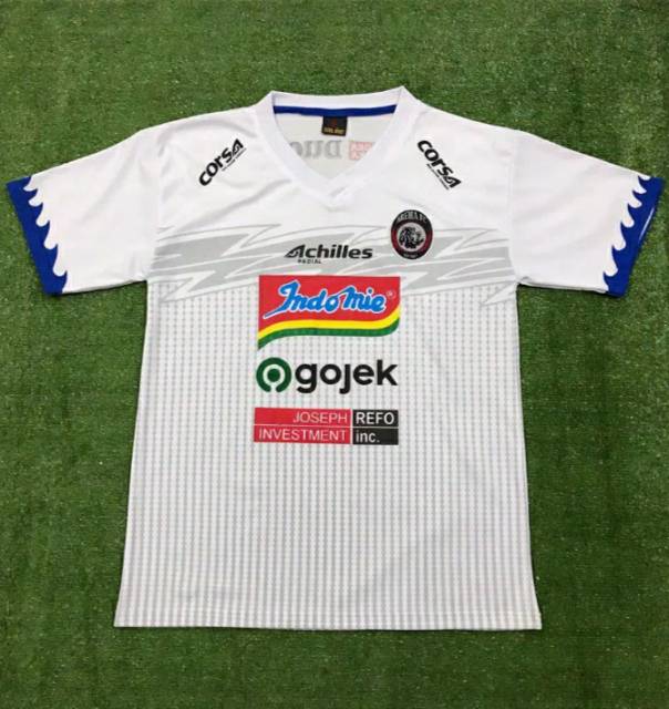 Jersey Arema FC Away Piala Gubernur Jatim 2020 Pre Season Putih Terbaru Lokal
