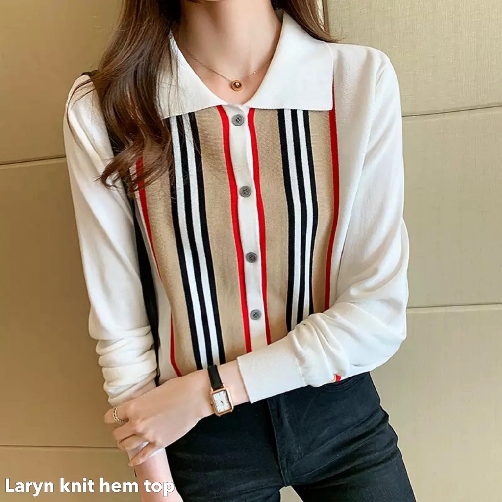 Laryn knit hem top - Thejanclothes