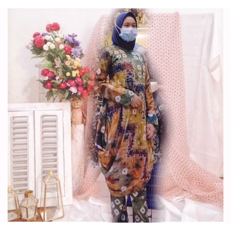 setelan celana Jumputan khas Palembang