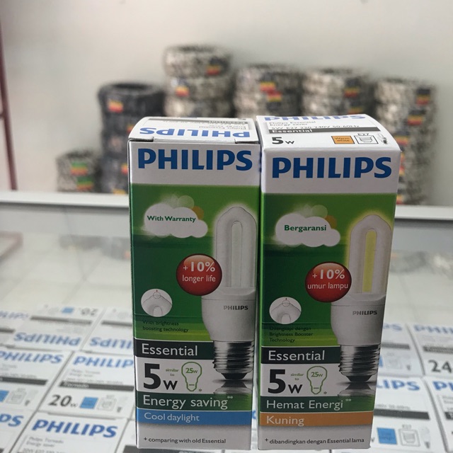 PHILIPS LAMPU ESSENTIAL 5 WATT , PHILIPS LAMPU ESSENTIAL 8 WATT