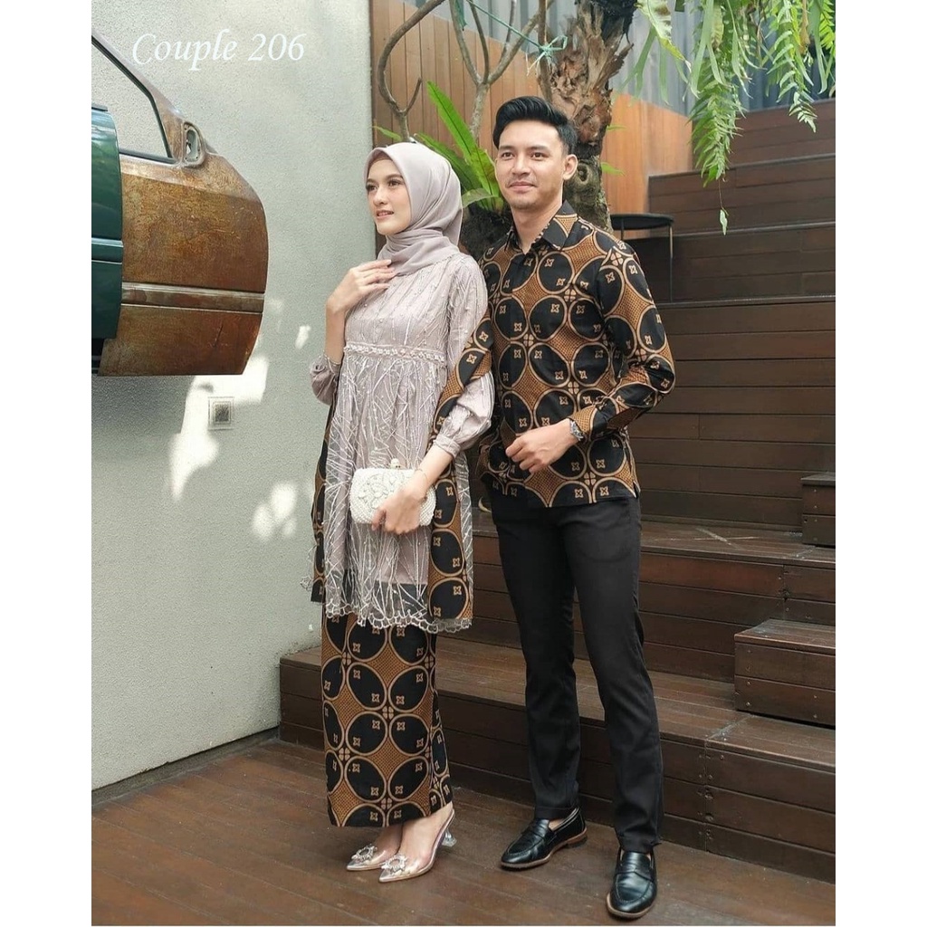 Couple 206 Baju tunangan pasangan batik