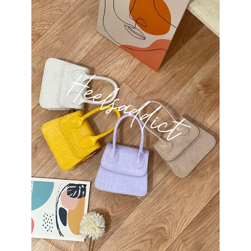 Tas Kekinian Candy Croco Gagang Slempang Wanita Mini Dewasa Remaja 2021