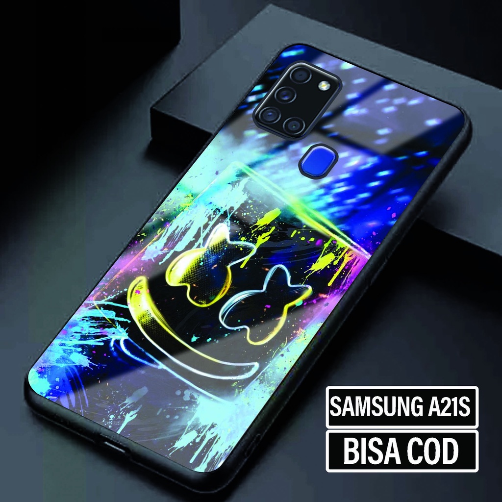 Case Glossy Samsung A21S - Softcase Samsung A21S - Fashion Case Motif [ MancaseMarsh 2 ] - Kesing Sa