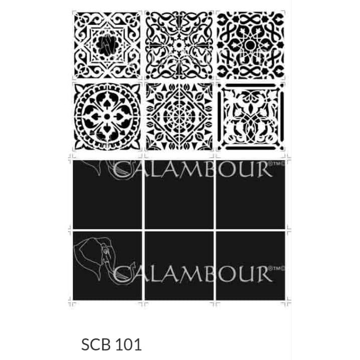 

Calambour Stencil Size 32.5 x 40 cm - SCB 101