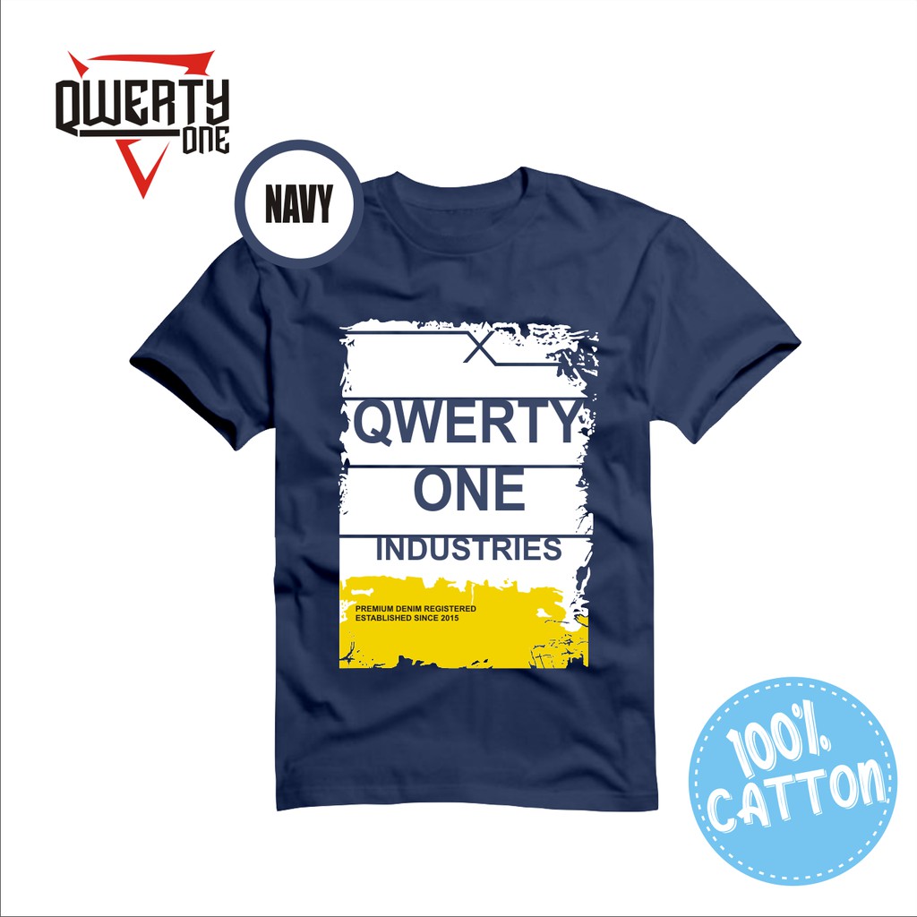 QwertyOne Kaos Anak Distro Industries Navy 1-10 Tahun