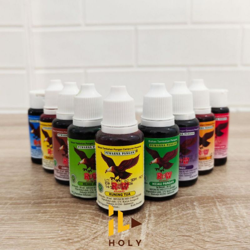 

R&W Pewarna Makanan Rajawali 30ml Aneka Warna / Sumbo Cair