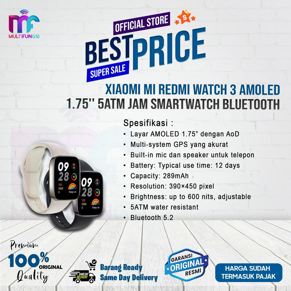 Xiaomi Mi Redmi Watch 4 (Pengganti Watch 3 )Amoled 1,97&quot; 5ATM