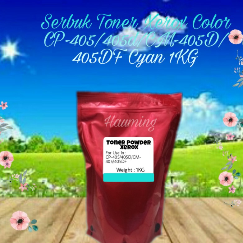 Serbuk Toner Xerox CP405 CP405D CM405 CM405D CM405DF CP-405 405D CM-405 405D 405DF Cyan 1kg