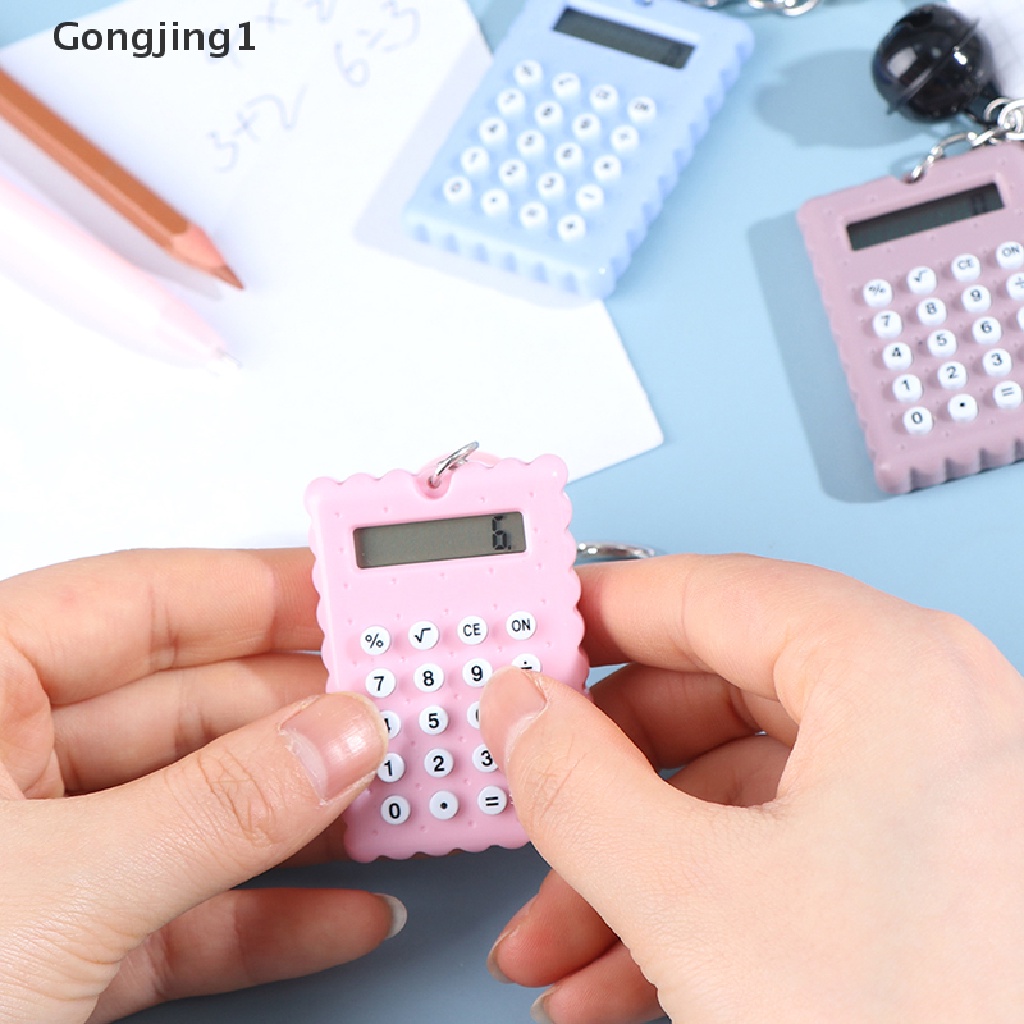 Gongjing1 Kalkulator Mini Portable Display 8 Digit Ultra Tipis Untuk Sekolah