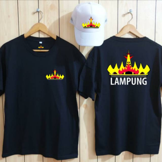 Kaos Siger Lampung Free Topi Putih Distro Premium Shopee Indonesia