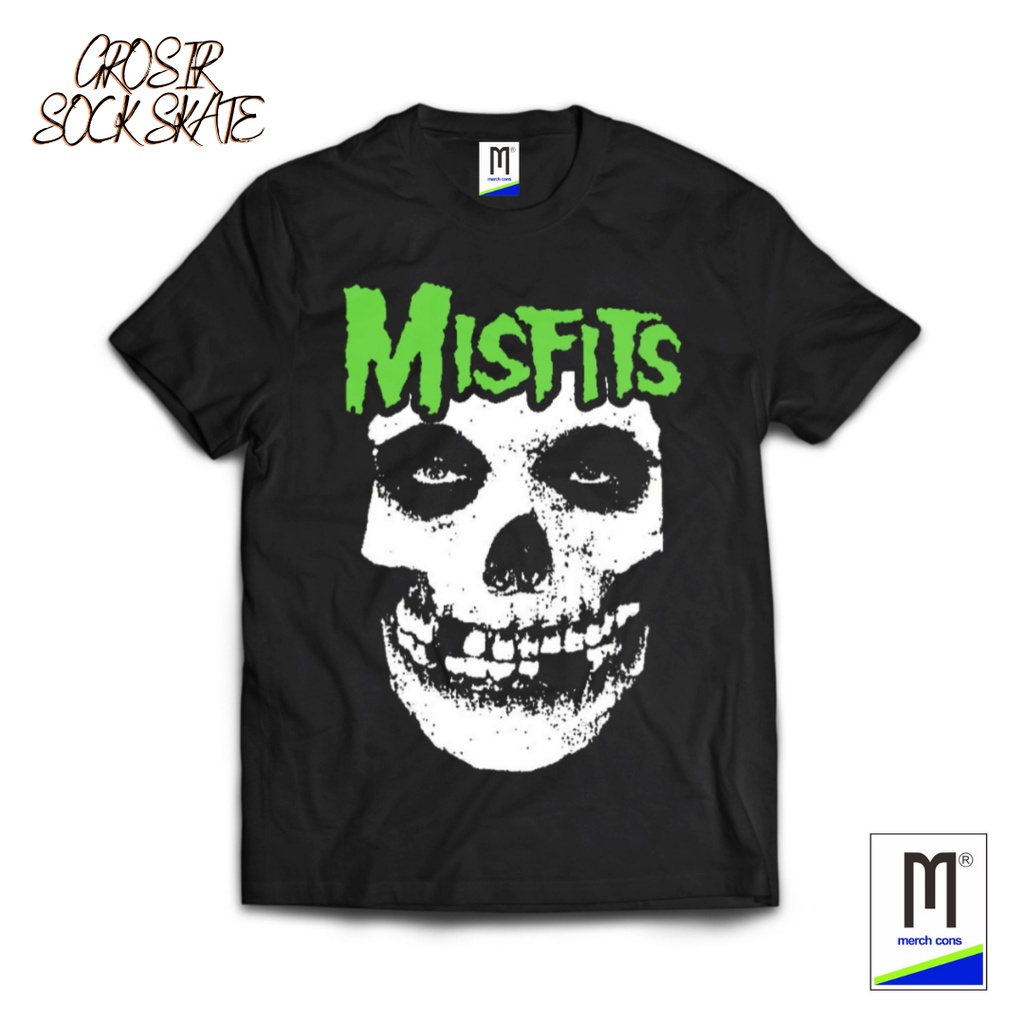 kaos band kaos musik distro vintage misfit hitam 2