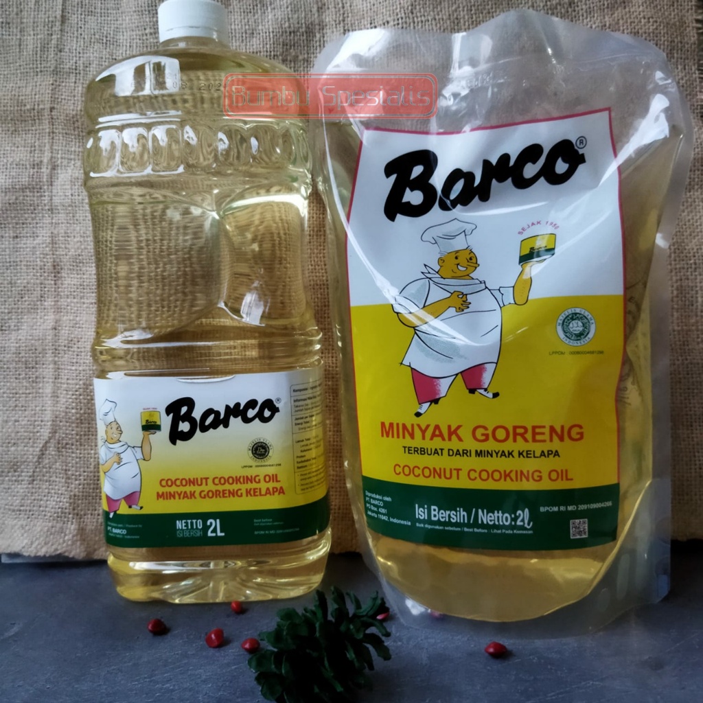 Minyak Goreng Barco 2 Liter Refill / Minyak Kelapa Murni refill 2 Lt