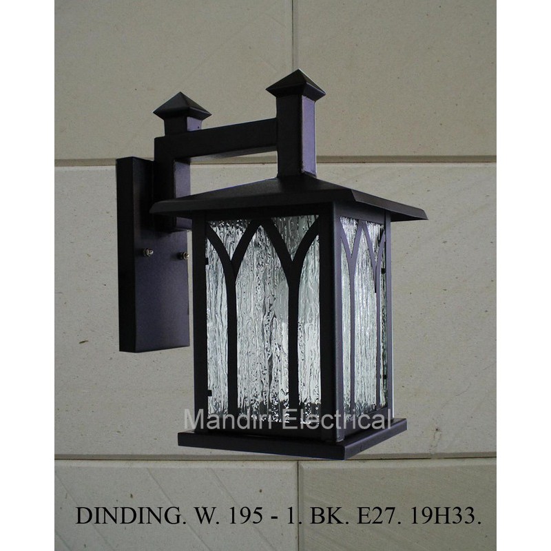 lampu Hias Dinding Dekorasi Outdoor W - 195 / BK