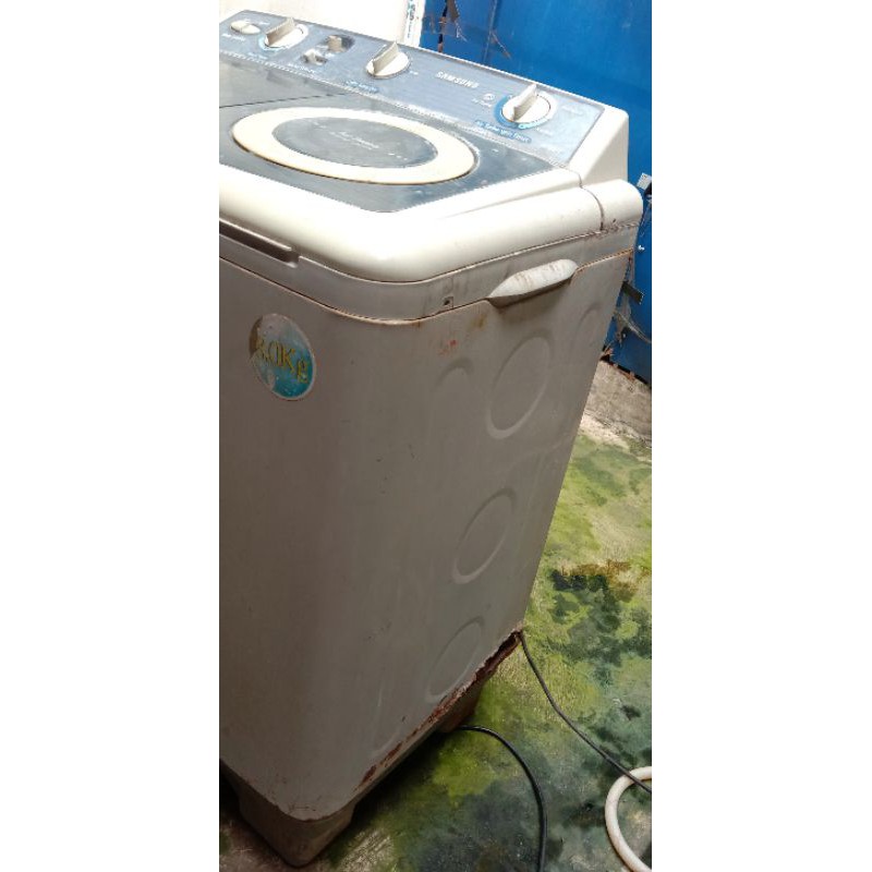 Mesin Cuci 2 Tabung 8kg Samsung Wt80j7 Shopee Indonesia