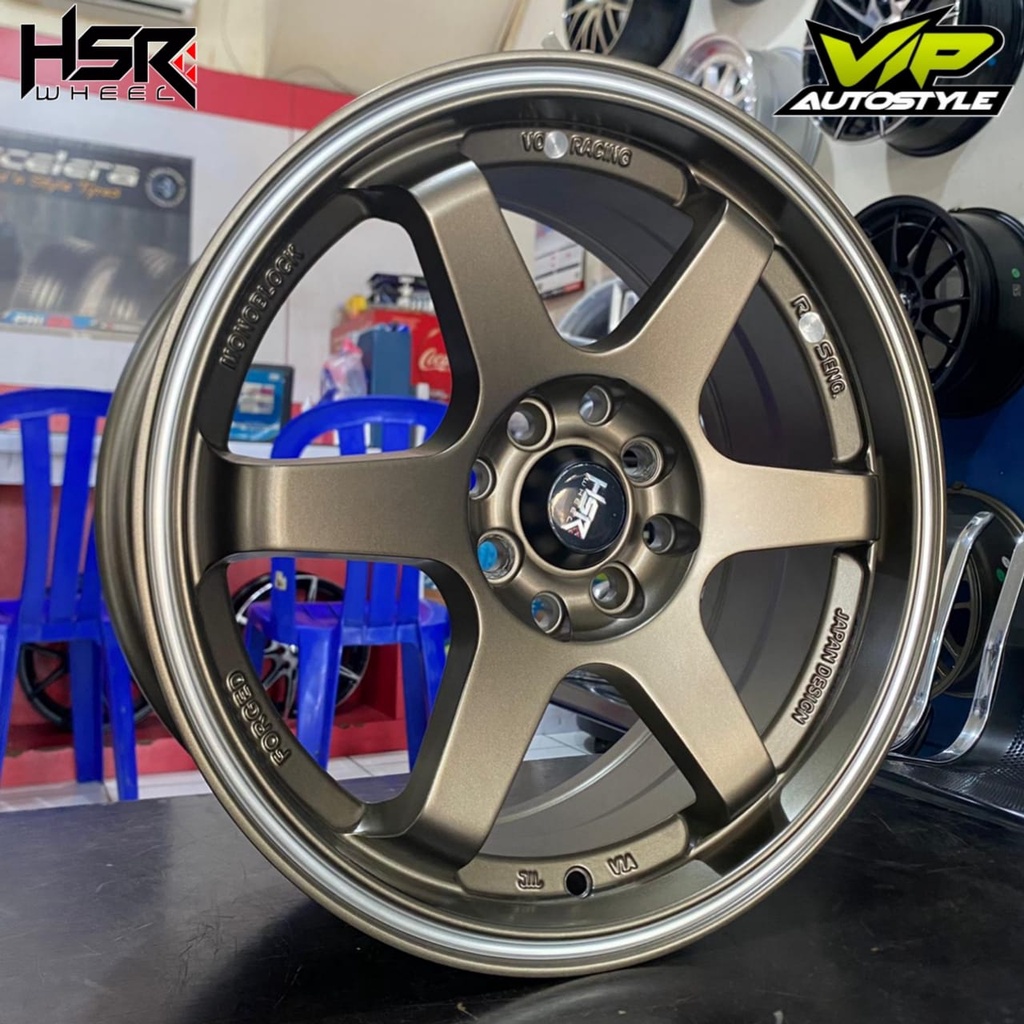 Velg Racing HSR Tokyo Ring 16 Pelak Murah Model Velg Te37 R16 Velg Celong Lebar Belakang Belang R16 Ban Mobil Dunlop