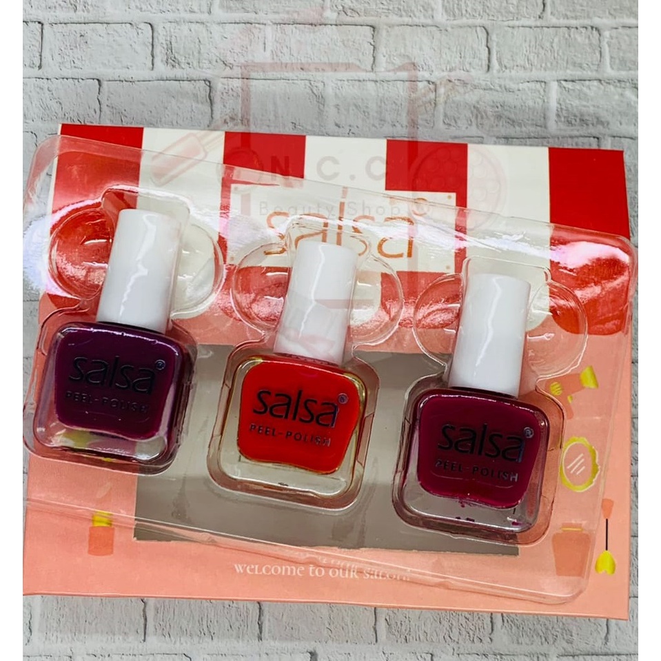 [SATUAN] [HALAL] * NCC * SALSA Kutek Peel Off ECER Cutex Nail Polish - Harga 1 pcs