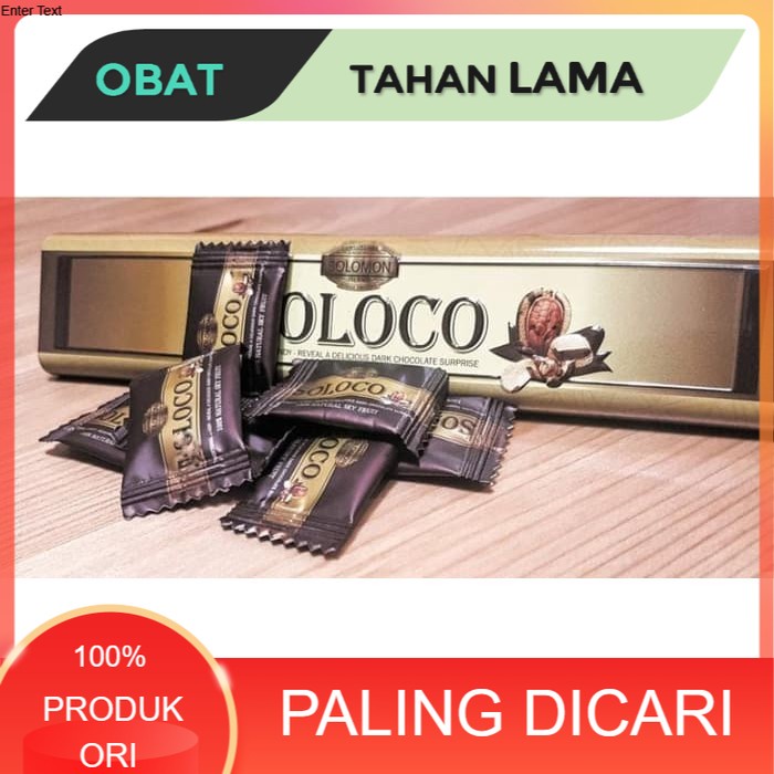 SUPER AMPUH SOLOCO-AU 100 ORIGINAL PERMEN COKLAT HERBAL ASLI SOLOCOO 1 BOX -
