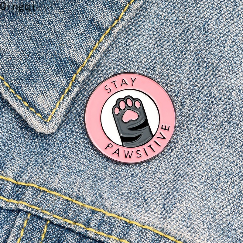 Bros Pin Enamel Desain Kartun Cakar Kucing Untuk Hadiah