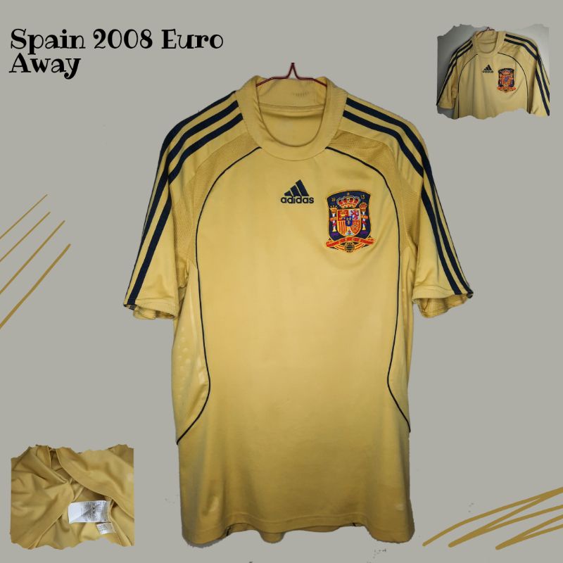 Spain Away Original Jersey Euro 2008