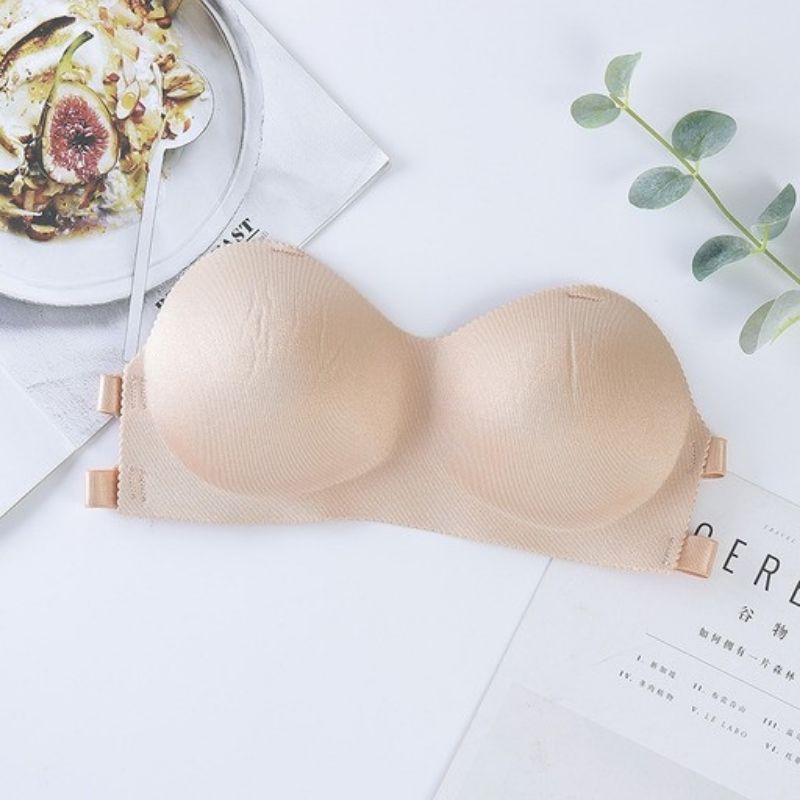 BH Bra push-up Invisible Strapless Tanpa Tali Anti Slip