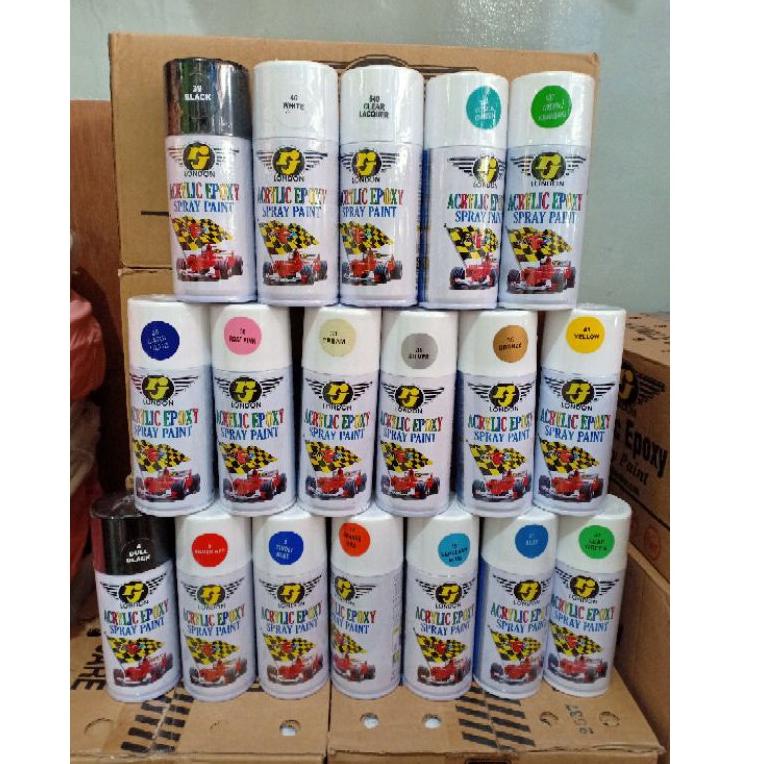 [KODE PRODUK 6MQYQ4754] Pilok RJ London Warna Glossy Doff Metalik Hitam Putih Clear Gold Yellow Mera