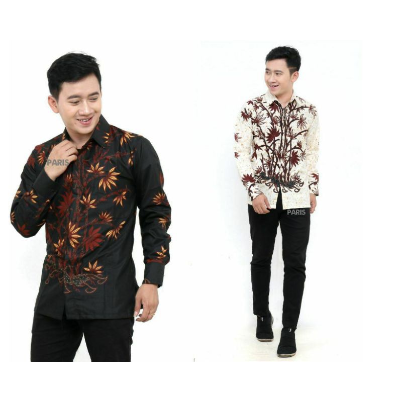 Kemeja Batik Lengan Panjang /Jumbo / Seragam Kantor / kondangan/ Baju Pria dewasa /  formal / Kasual