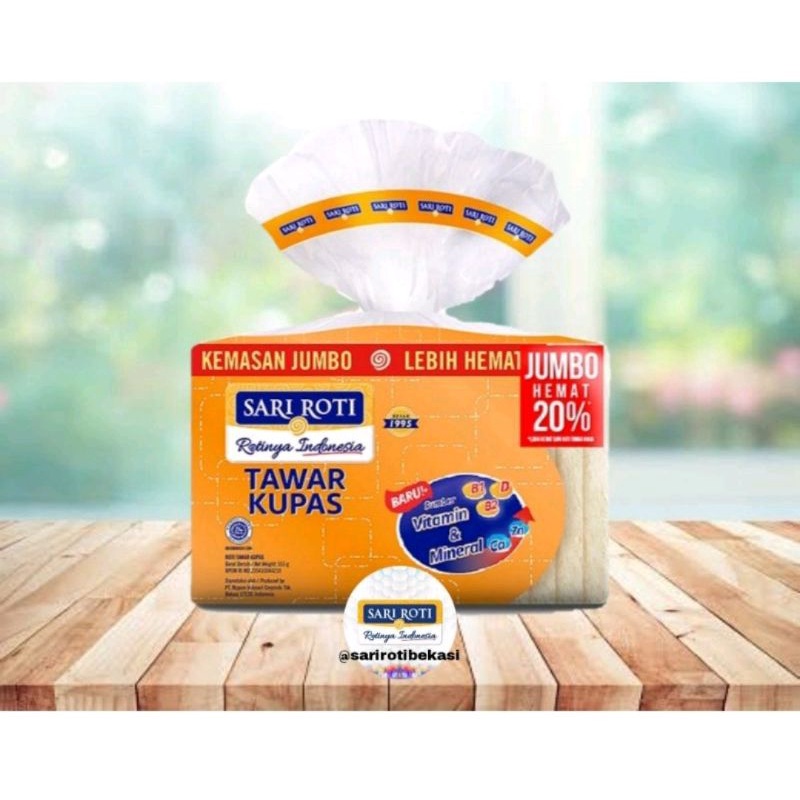 

Roti Tawar Kupas Jumbo SARI ROTI