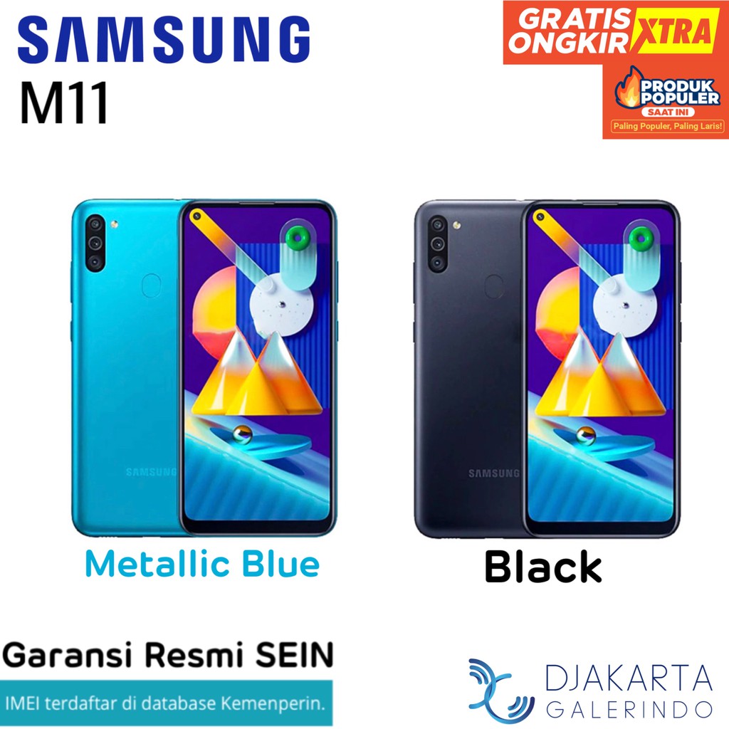 Sams   ung Galaxy M11 3/32 GB - Garansi Resmi SEIN | Shopee