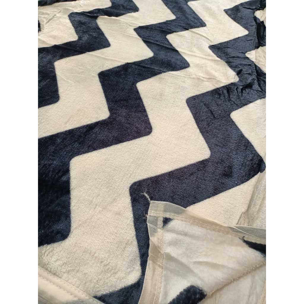 COD - FD - Selimut Motif Dewasa - Selimut Bulu Halus Motif - Selimut Lembut Ukuran 180cm x 200cm-Waves