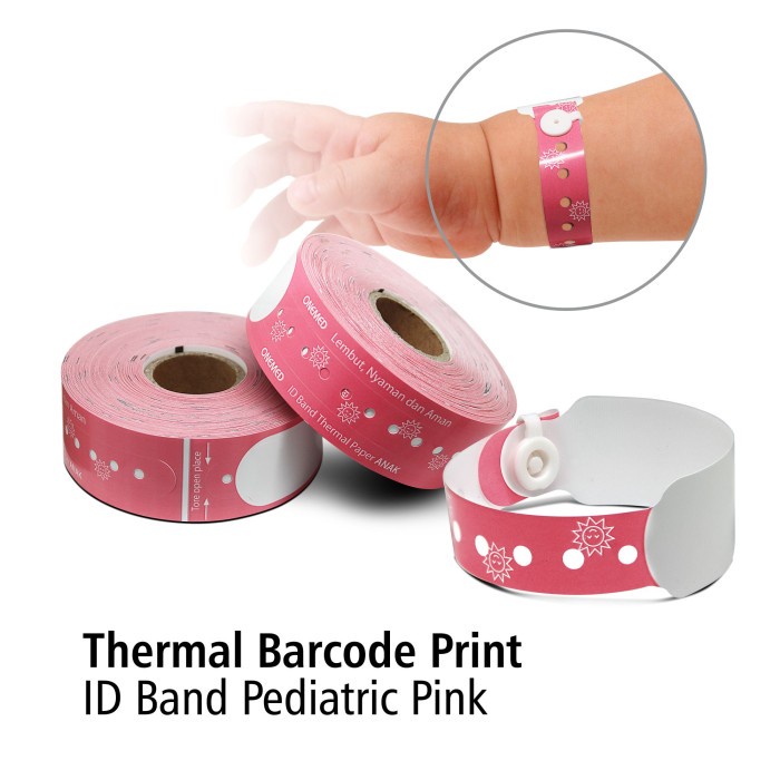 ID Band Anak Thermal Barcode Print Onemed OJ2