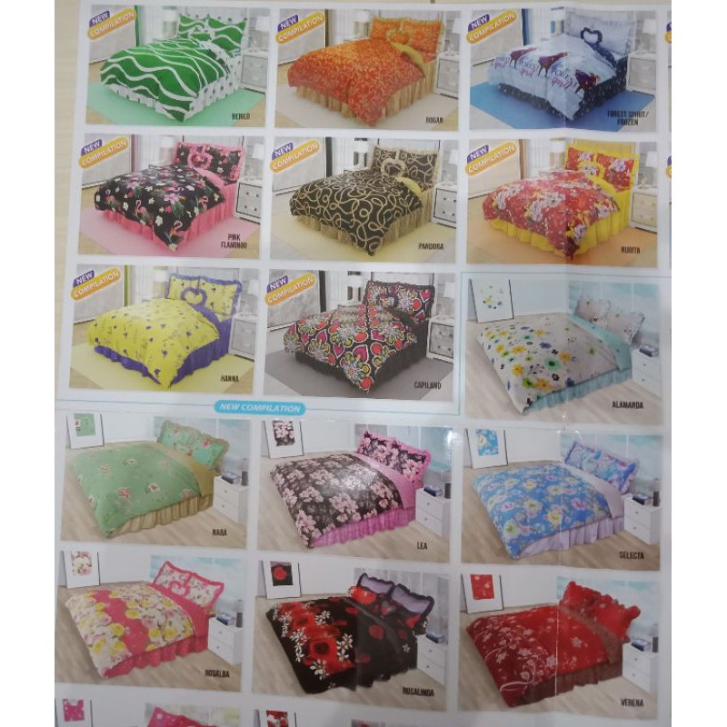 Sprei California King 180x200 cm 3D 3in1 Disperse Kualitas Premium